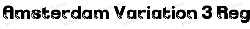 Amsterdam Variation 3 Regular字体转换